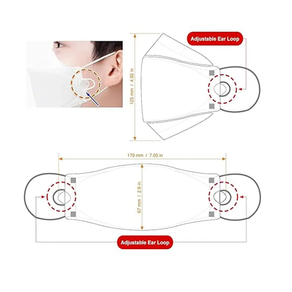 Bluna Facefit KF94 Adjustable (Kid) Mask - White-001.webp