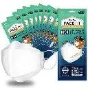 Bluna Facefit KF94 Adjustable Adult - White [60PCS]